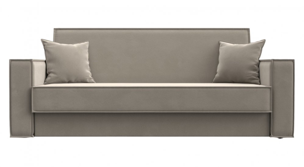 Диван Куба микровельвет бежевый