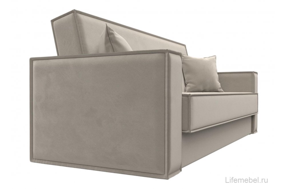Диван Куба микровельвет бежевый
