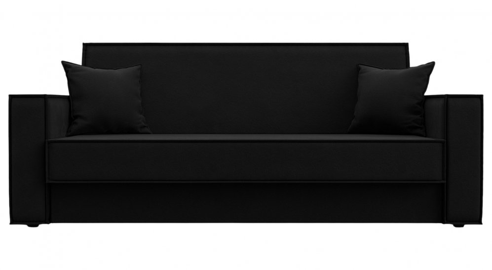 Диван Куба микровельвет черный