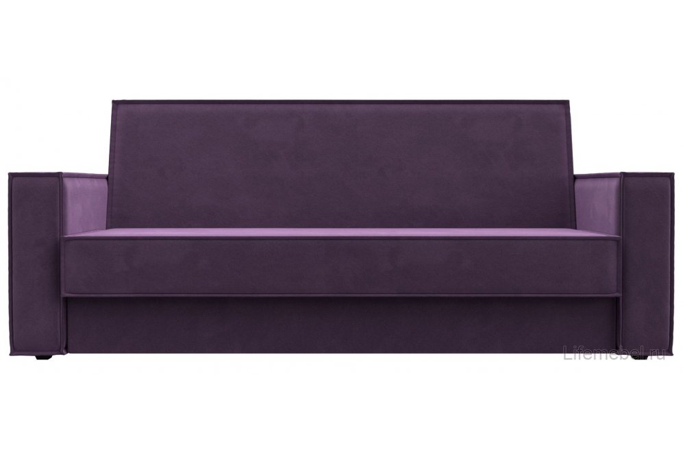 Диван Куба микровельвет сиреневый