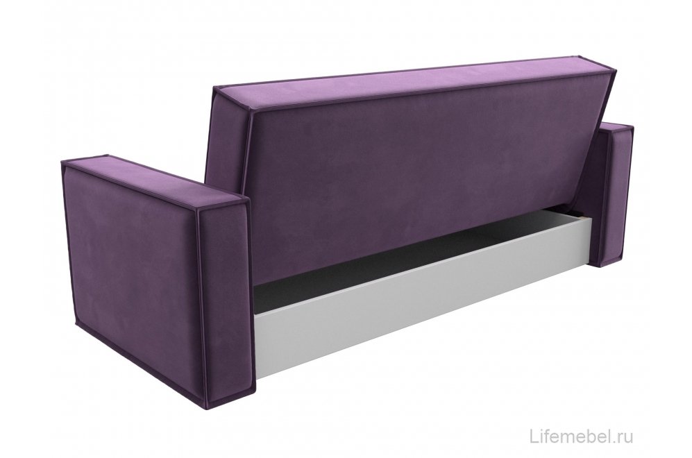 Диван Куба микровельвет сиреневый