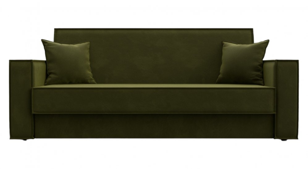 Диван Куба микровельвет зеленый