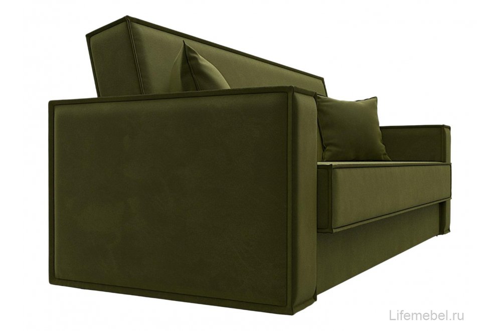 Диван Куба микровельвет зеленый
