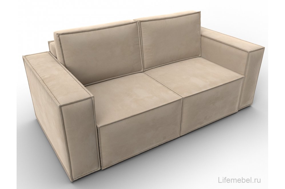 Диван Куба мини велюр бежевый