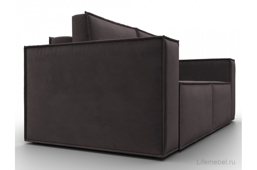 Диван Куба мини велюр коричневый
