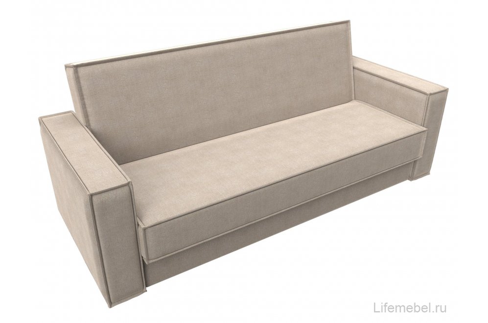 Диван Куба рогожка бежевый