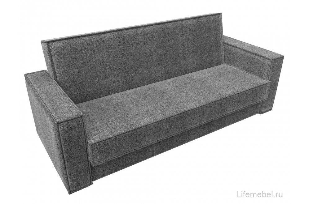 Диван Куба рогожка серый