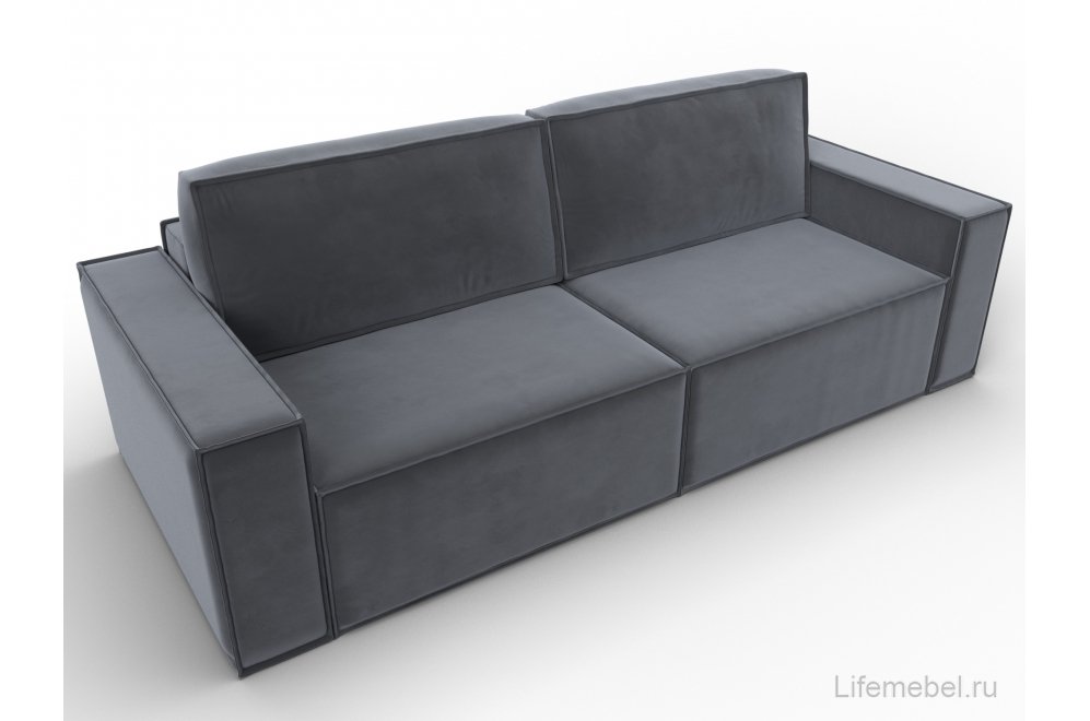 Диван Куба серый велюр