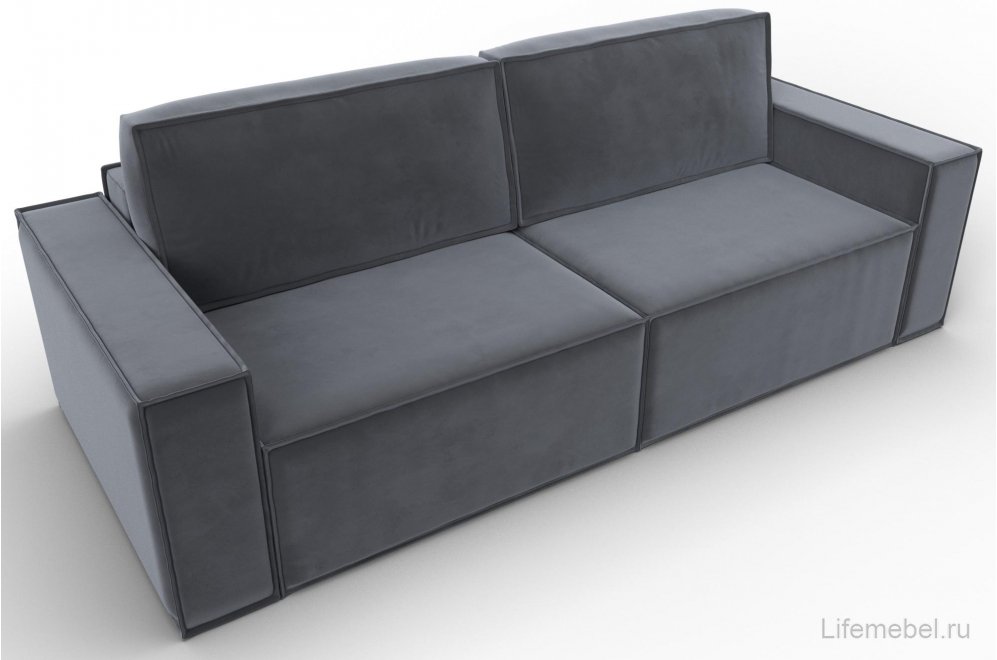 Диван Нова серый велюр