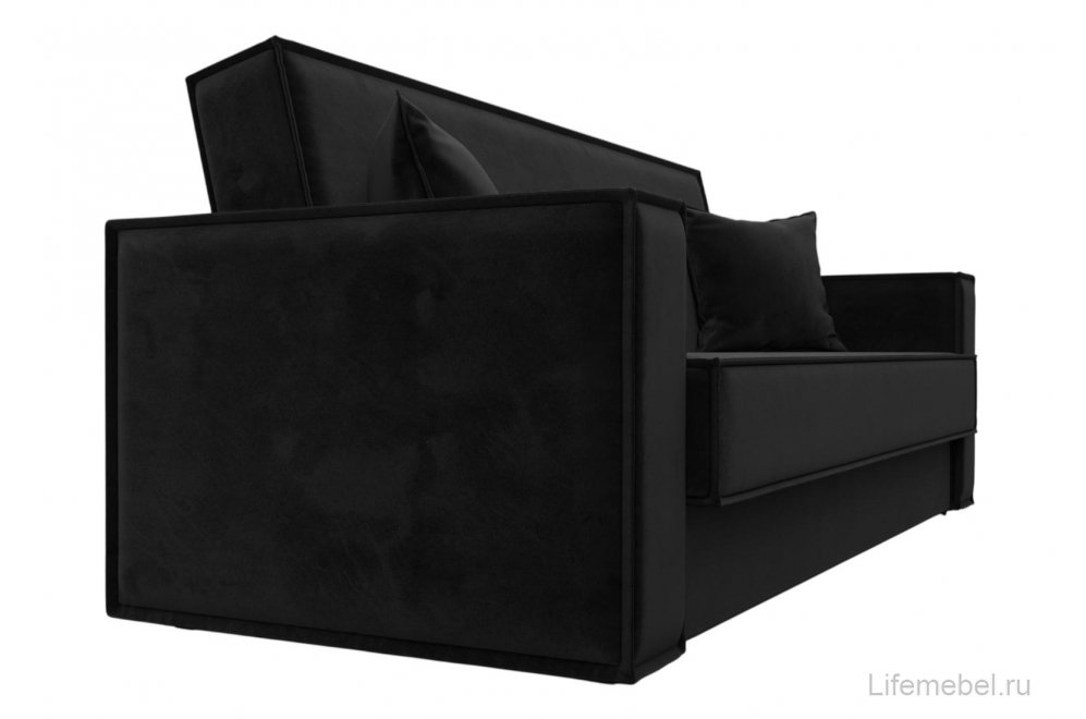 Диван Куба велюр черный