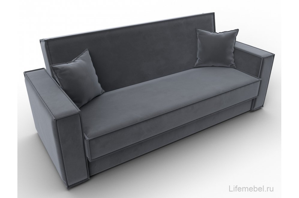 Диван Куба велюр серый