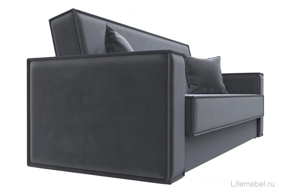 Диван Нова велюр серый