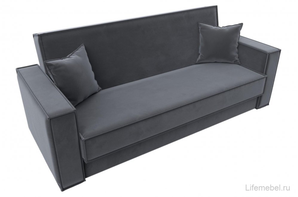 Диван Нова велюр серый