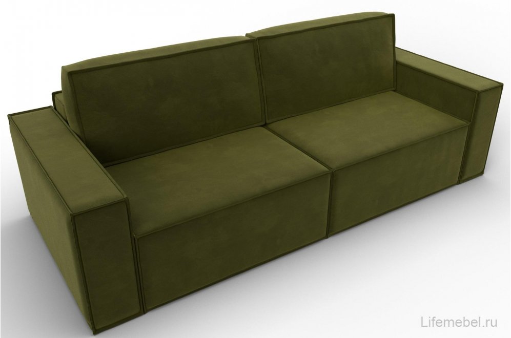 Диван Нова зеленый микровельвет