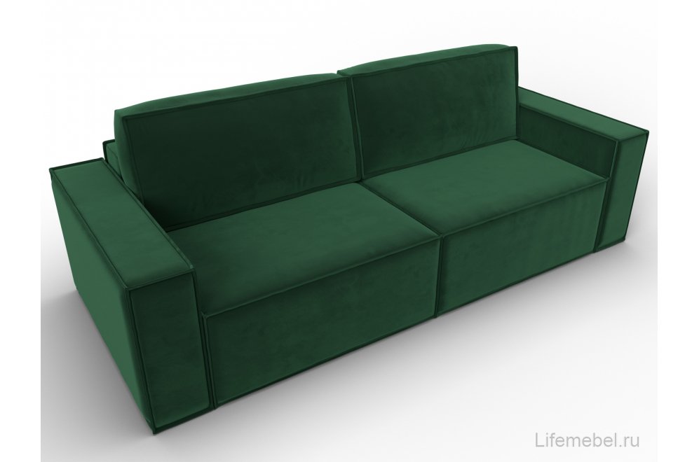 Диван Куба зеленый велюр