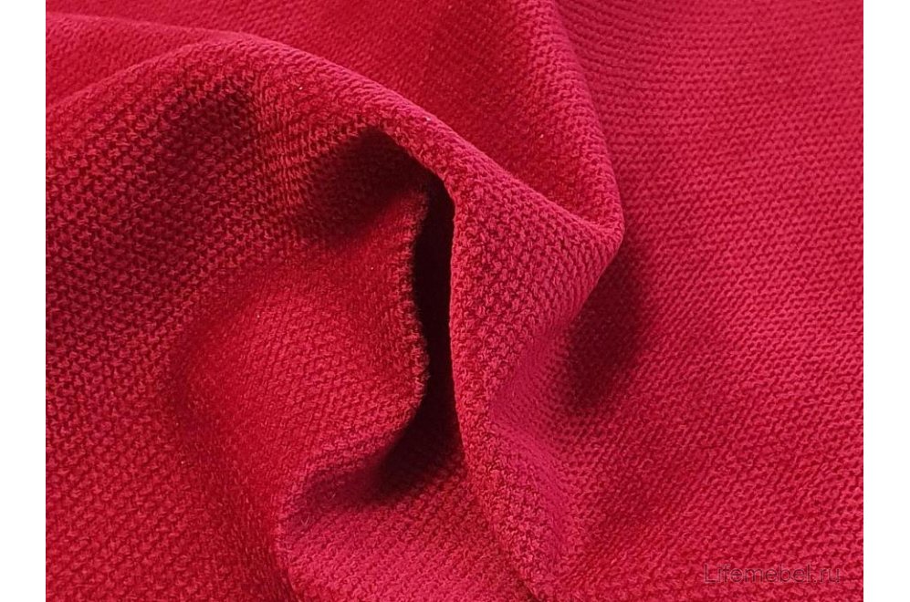 Диван-кушетка Женева-Софт левый микровельвет красный