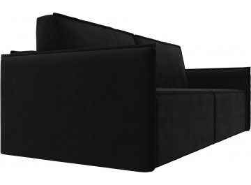 Диван-кровать Либерти черный микровельвет