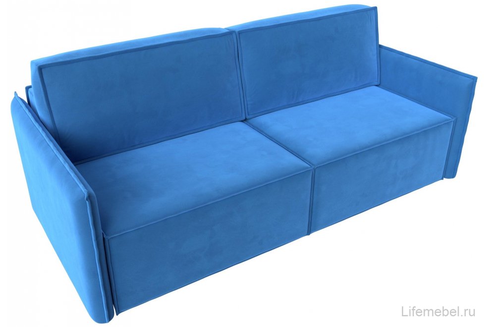 Диван Либерти голубой велюр