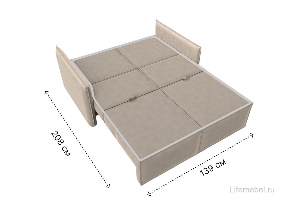 Диван Либерти рогожка бежевый