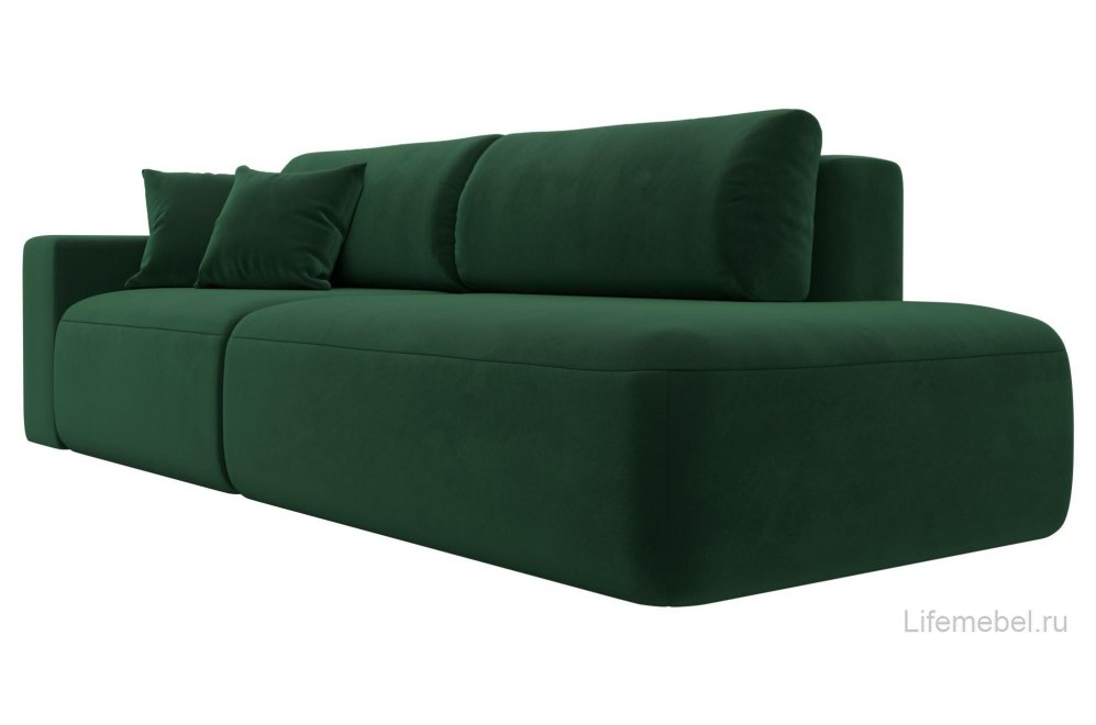 Диван Форум-036 НПБ Модерн подлокотник слева велюр зеленый