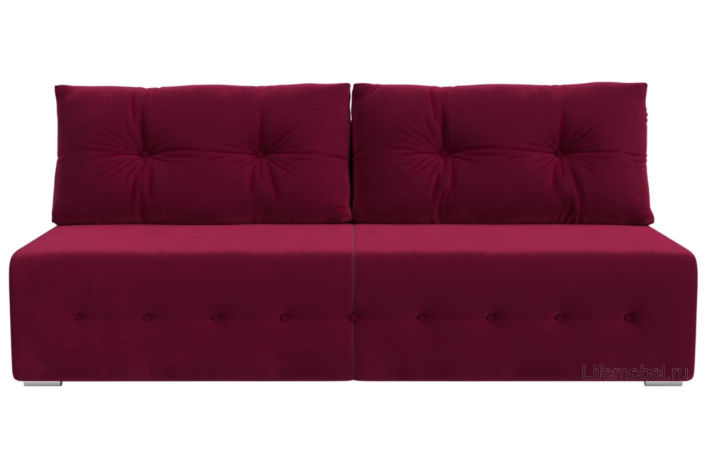 Диван Рената бордовый микровельвет