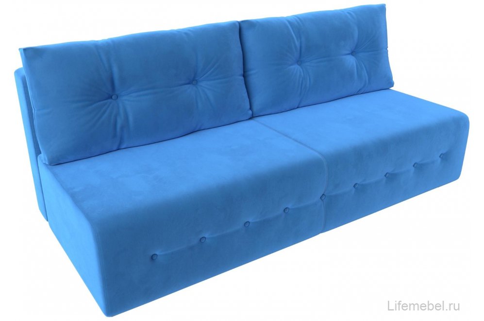 Диван Лондон голубой велюр