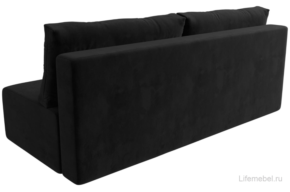 Диван Лондон велюр черный