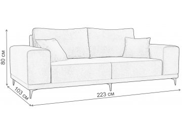 Диван-кровать Льюес велюр зеленый