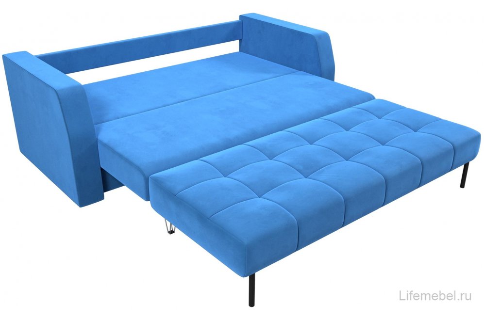 Диван Дельта-Арт велюр голубой