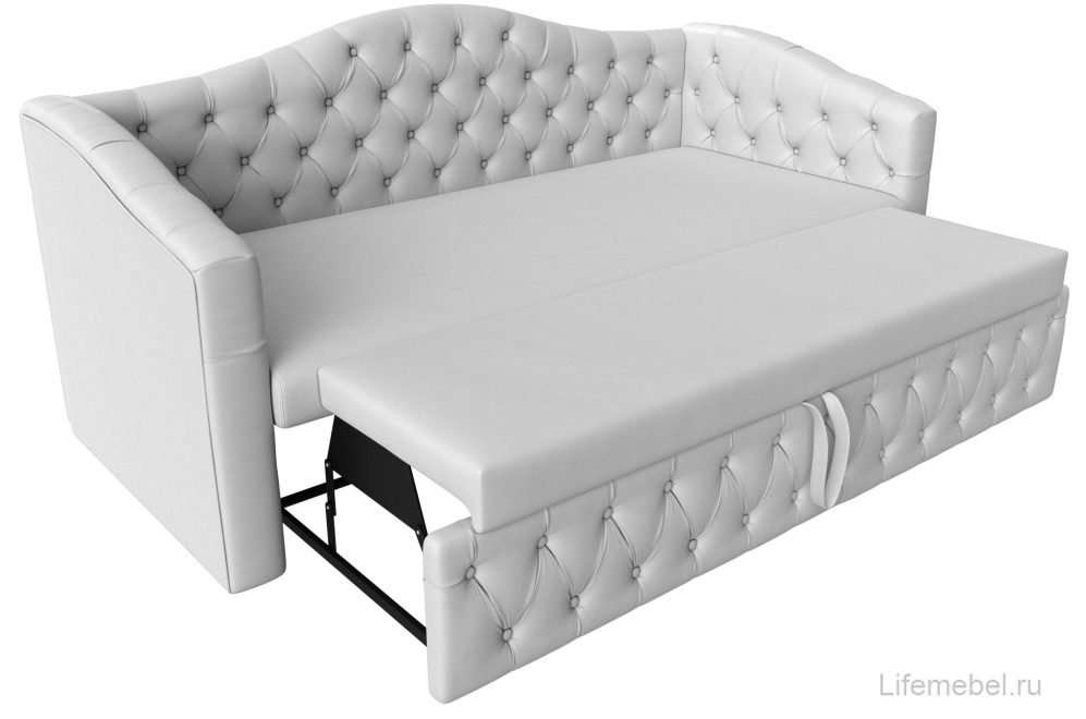 Диван Соната-Софт белая экокожа