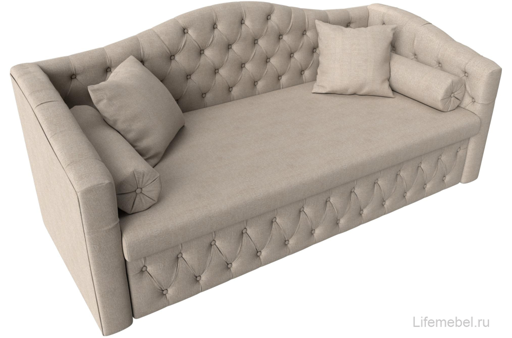 Диван Мечта бежевая рогожка