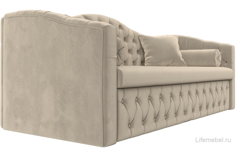 Диван Соната-Софт бежевый микровельвет