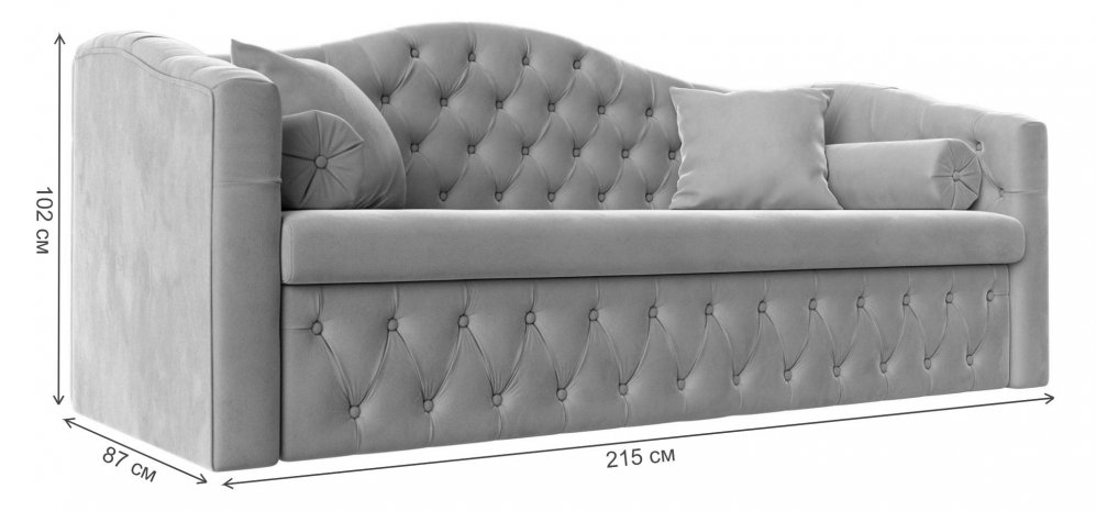 Диван Соната-Софт бежевый велюр
