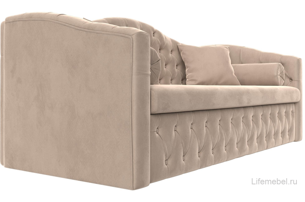 Диван Мечта бежевый велюр