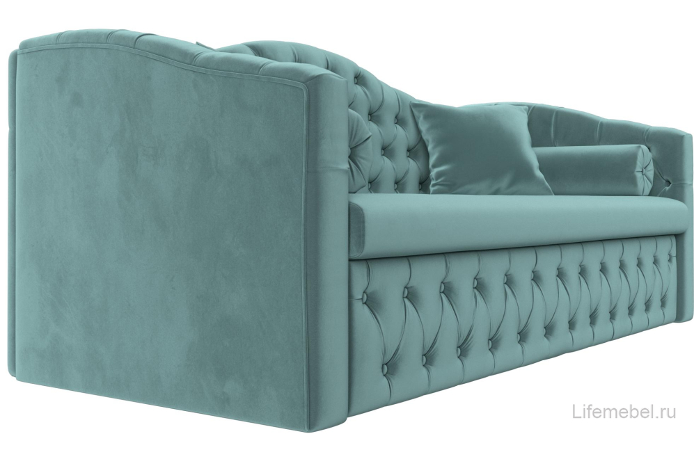 Диван Соната-Софт бирюзовый велюр