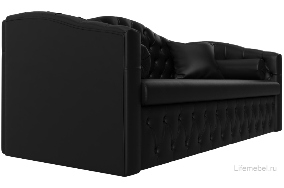 Диван Мечта черная экокожа