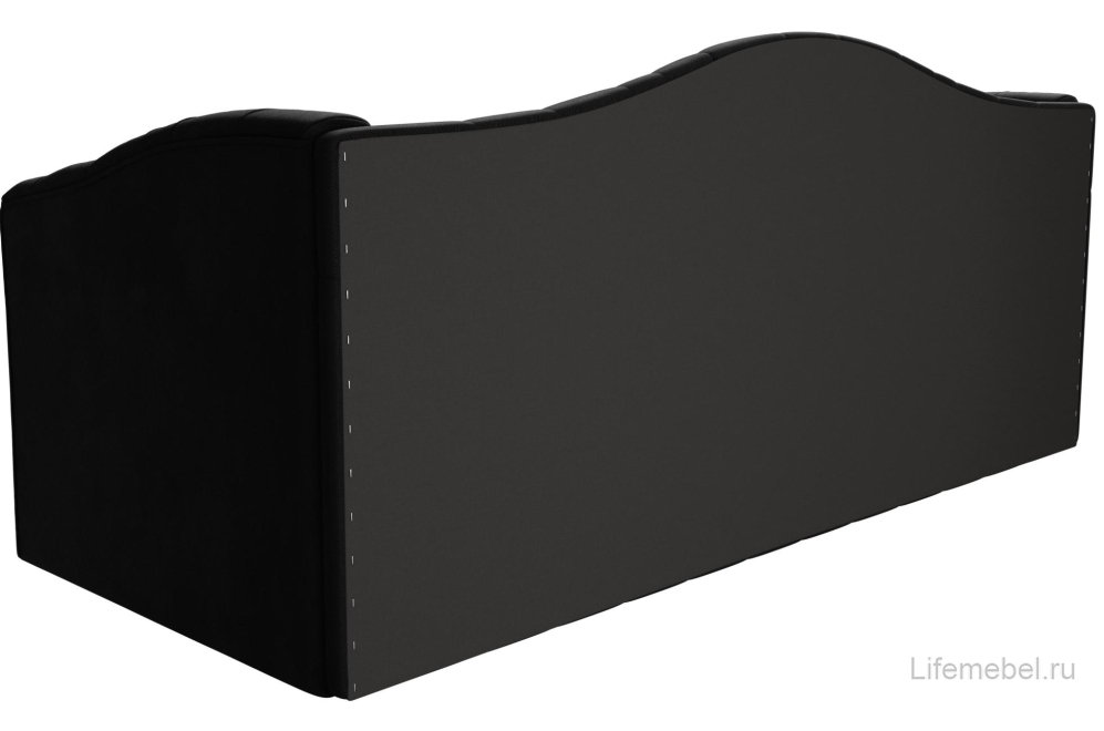Диван Соната-Софт черный микровельвет