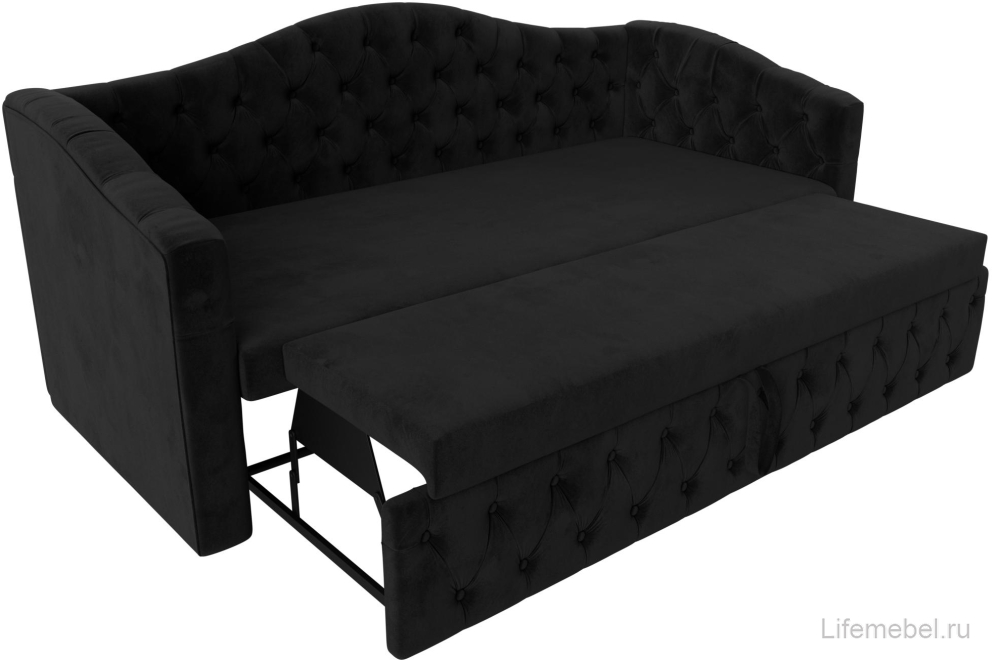 Диван Мечта черный велюр