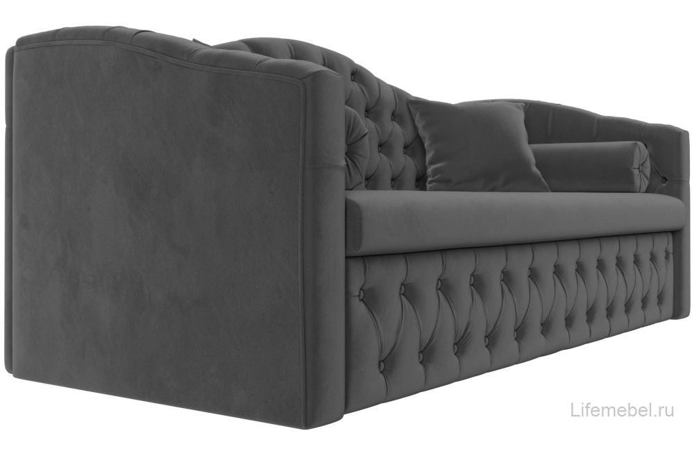 Диван Мечта серый велюр