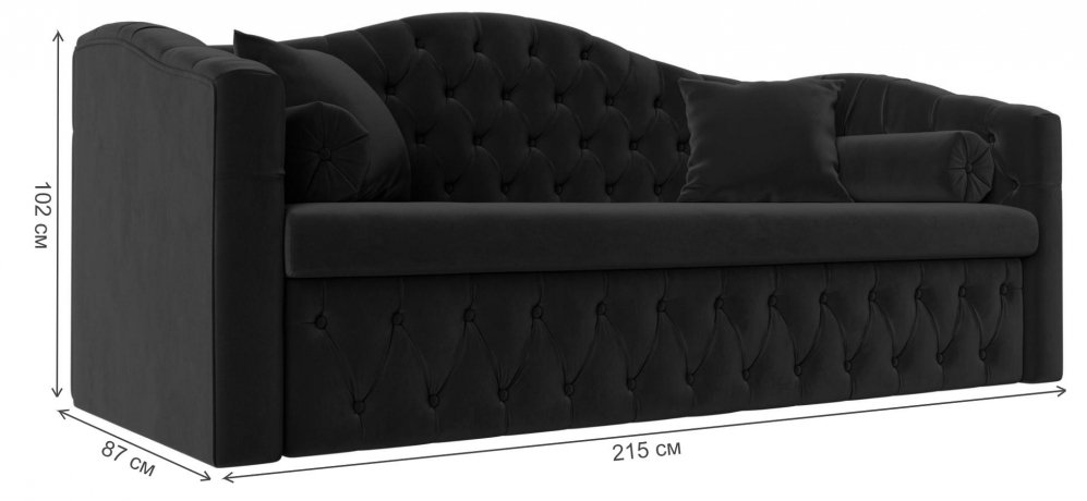 Диван Соната-Софт зеленый велюр