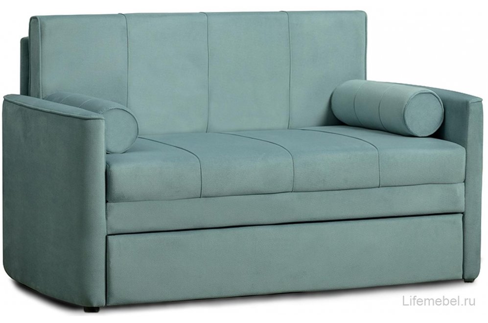 Диван Мелани Р 120 арт. ТД 334 киви 54 велюр ментоловый