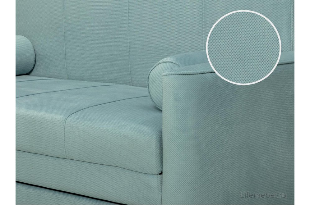 Диван Мелани Р 120 арт. ТД 334 киви 54 велюр ментоловый