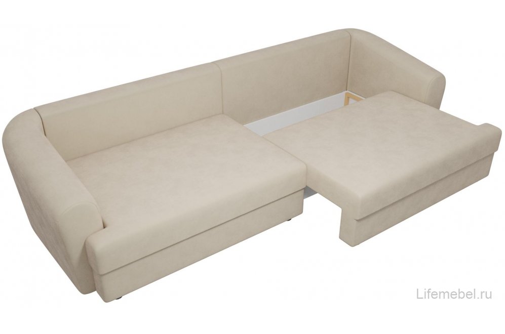 Диван Милтон флок бежевый