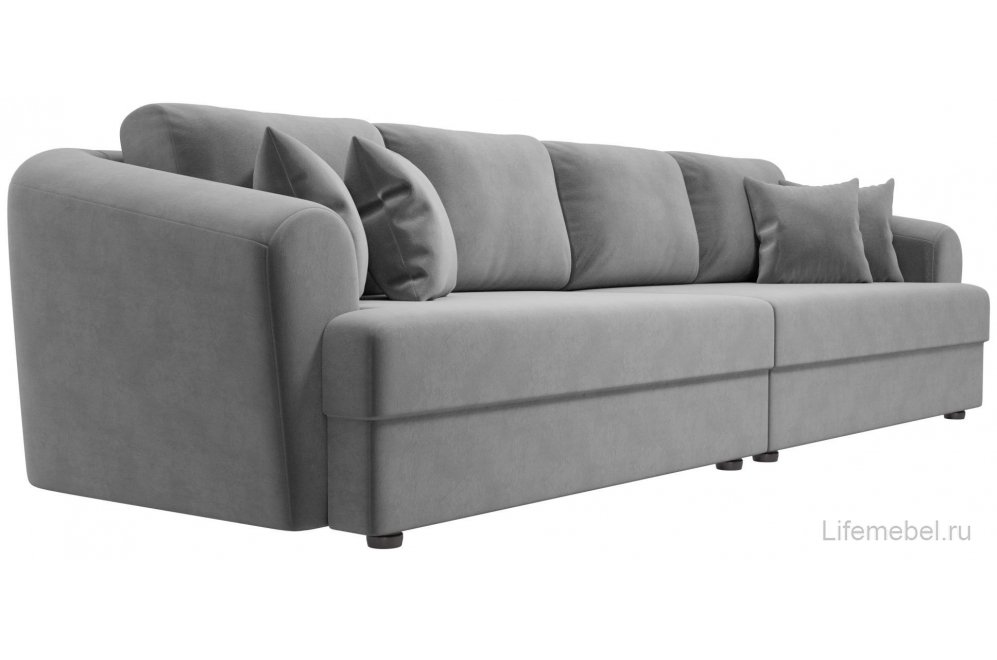Диван Милтон флок серый