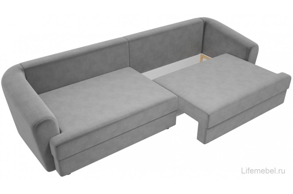 Диван Милтон флок серый