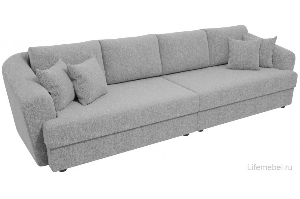 Диван Милтон рогожка серый