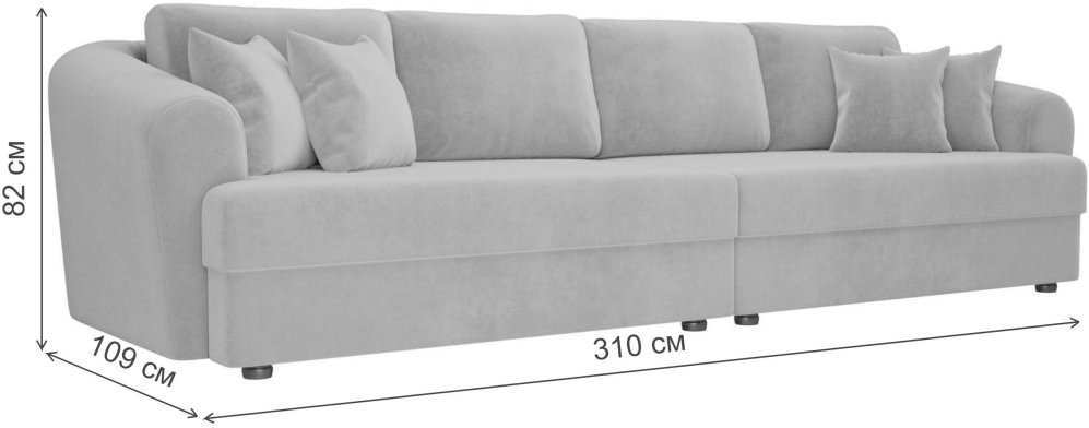 Диван Милтон велюр бирюза