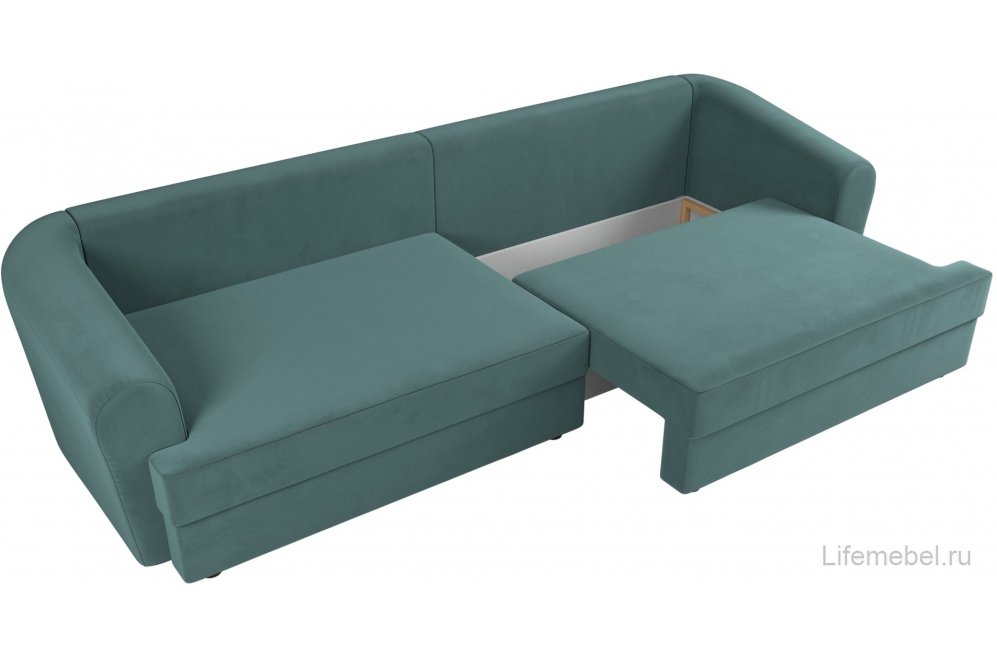 Диван Кристел велюр бирюза