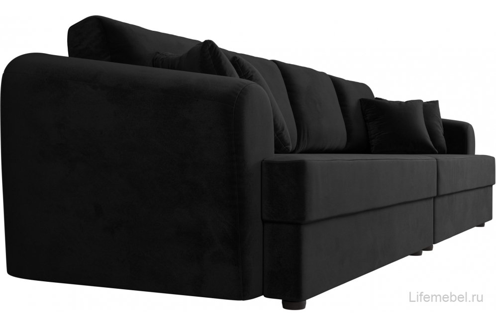 Диван Милтон велюр черный