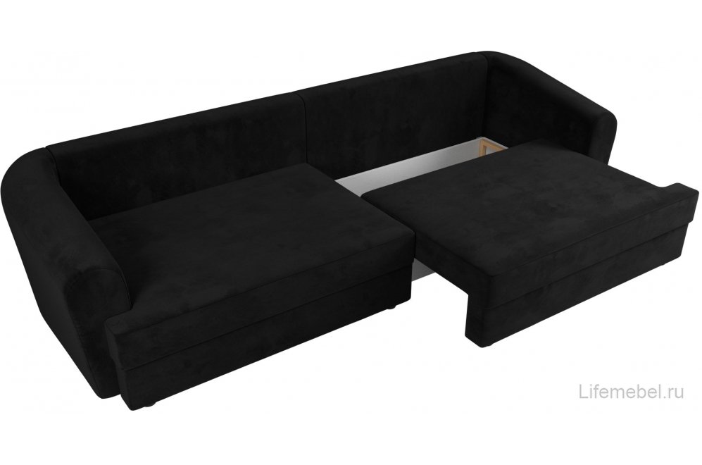 Диван Милтон велюр черный